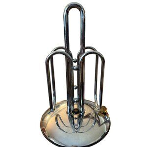 Vintage Chrome Napkin Holder With Suction Cup Base